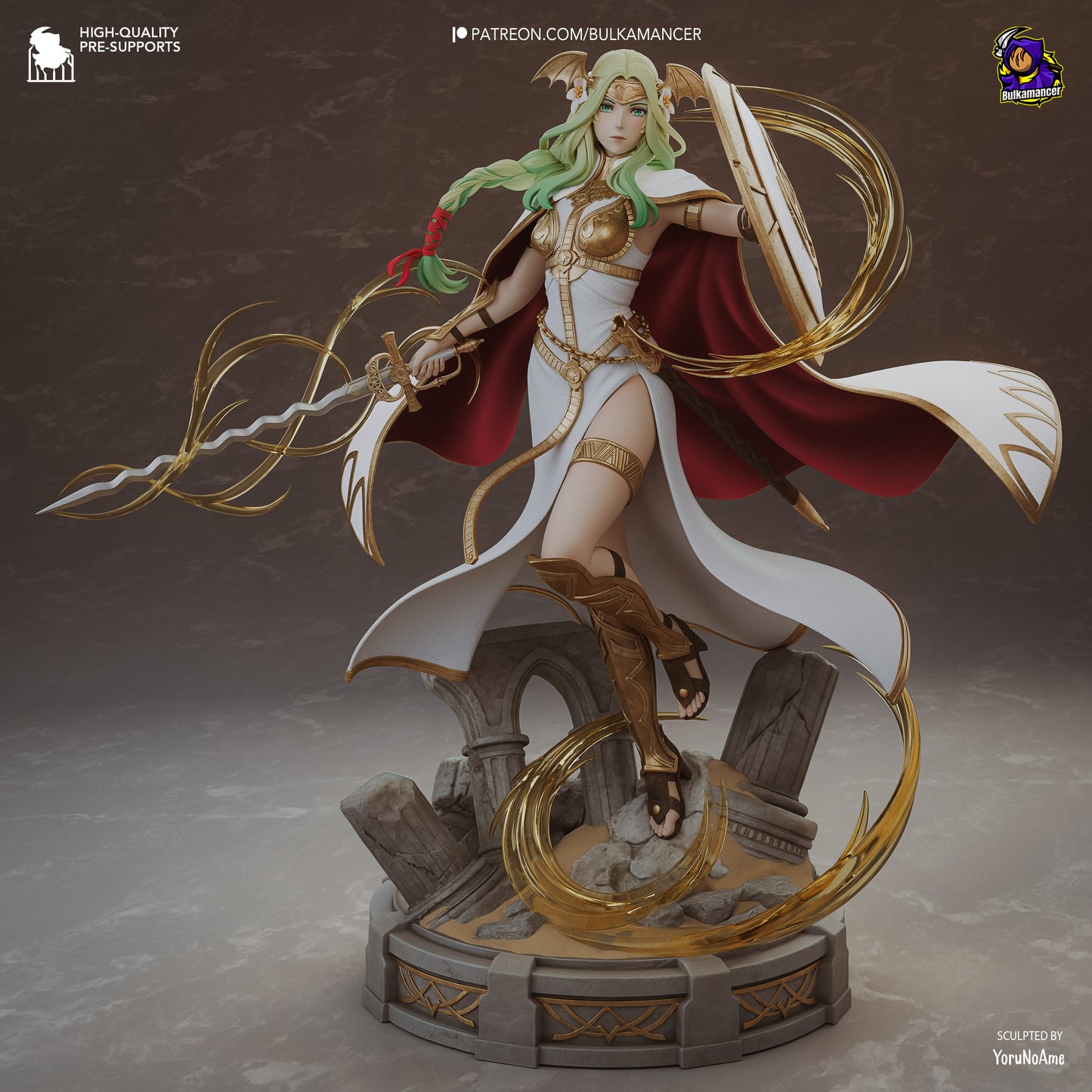 Saint Seiros Statue 3D-Printed Kit