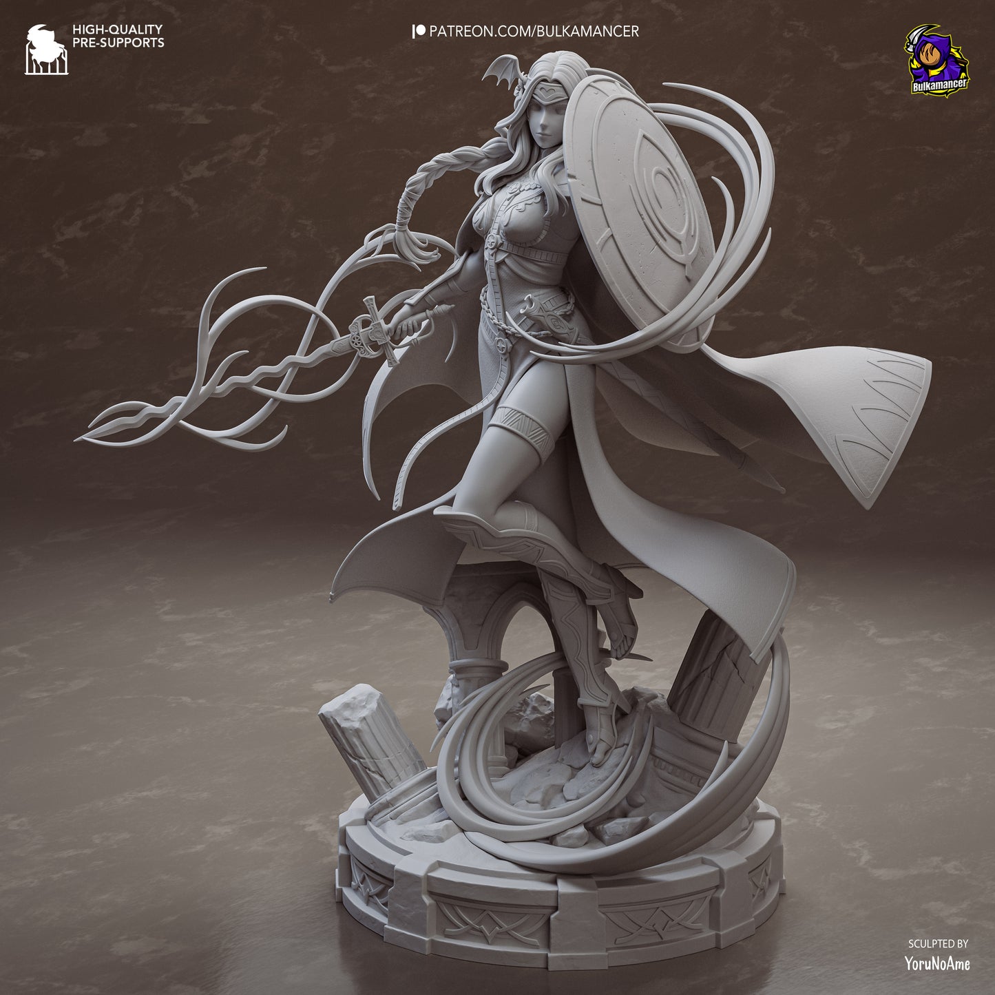 Saint Seiros Statue 3D-Printed Kit