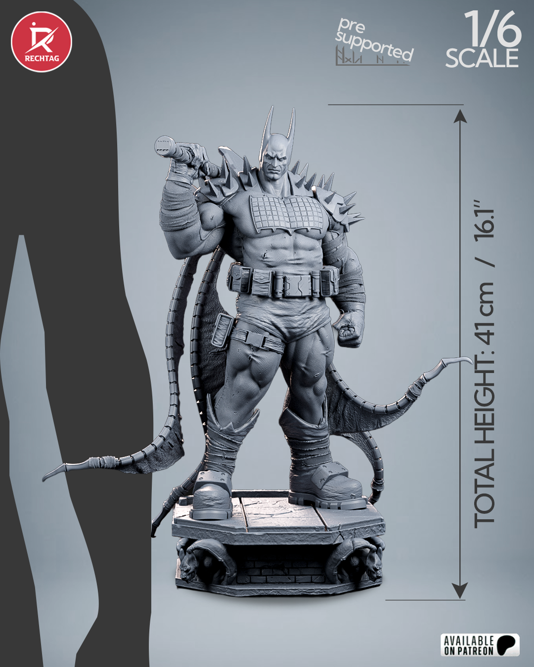 Absolute Batman Statue 3D-Printed Kit