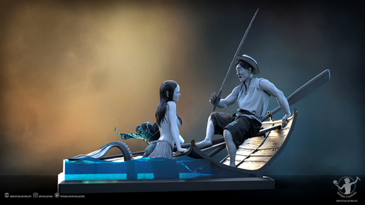 Serena And The Fisherman Statue