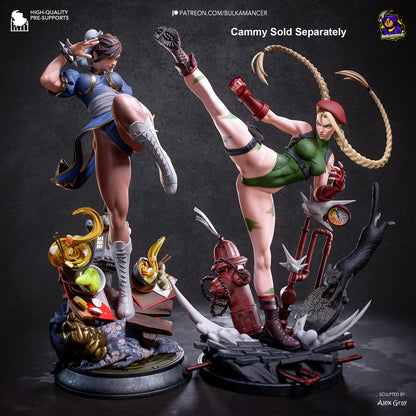 Chun-Li Statue 3D-Printed Kit