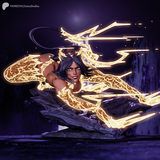 Yoruichi Shihōin Statue 3D-Printed Kit