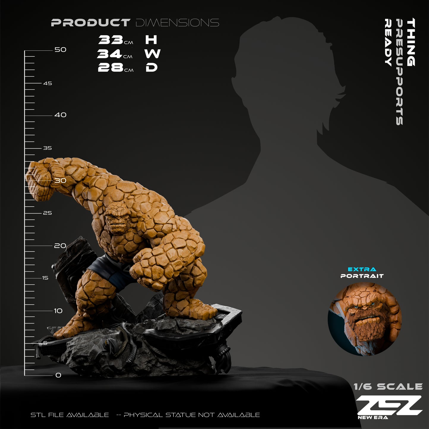 The Thing Statue 3D-Printed Kit
