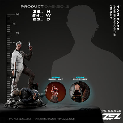 Two Face Statue 3D-Printed Kit