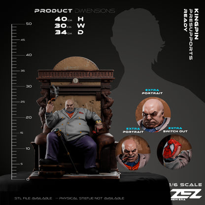 Kingpin Statue 3D-Printed Kit