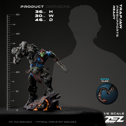 Trapjaw Statue 3D-Printed Kit