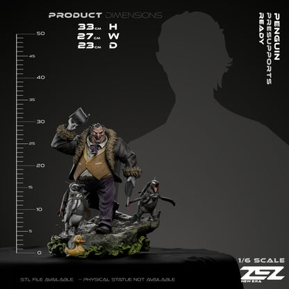 Penguin Statue 3D-Printed Kit
