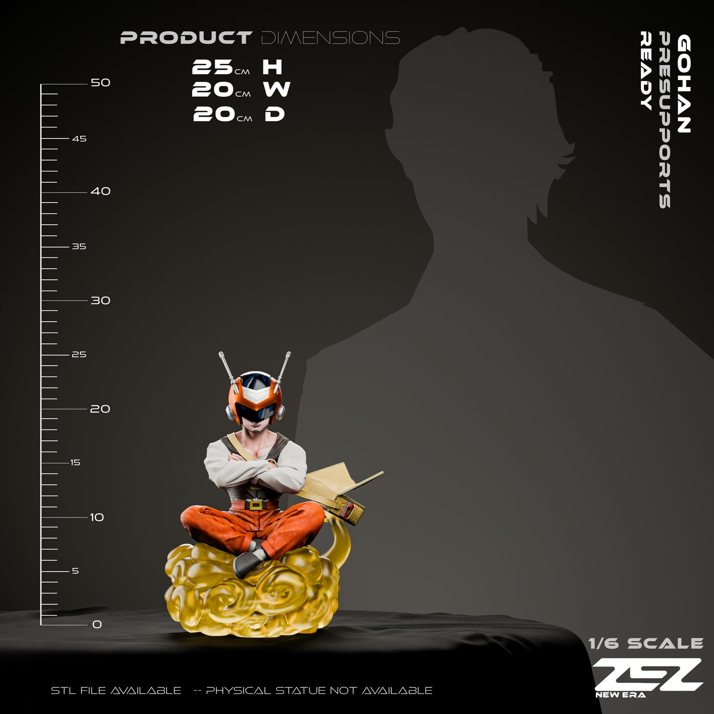 Gohan Statue 3D-Printed Kit