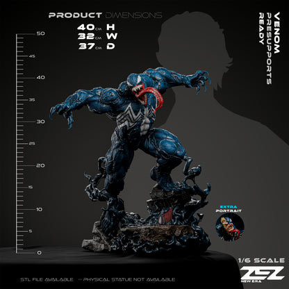 Venom Statue 3D-Printed Kit