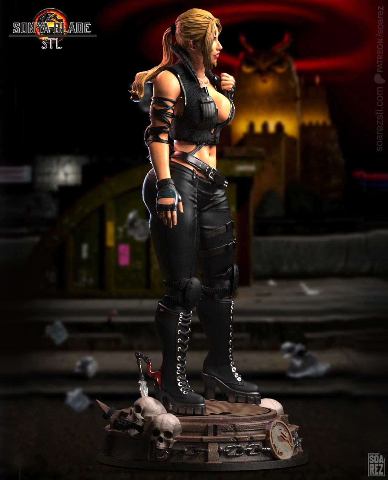 Sonya Bleade (MK) Statue