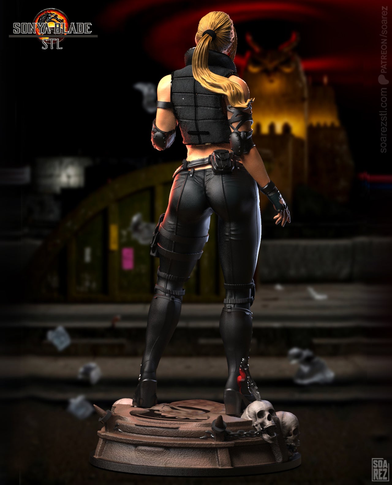 Sonya Bleade (MK) Statue