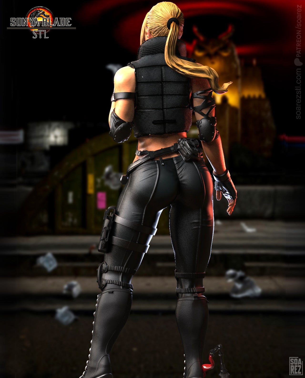 Sonya Bleade (MK) Statue