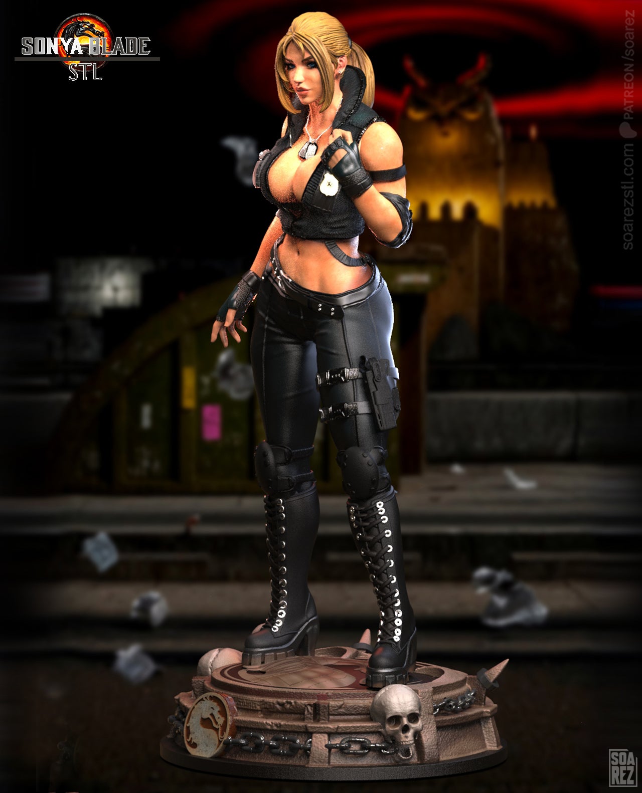 Sonya Bleade (MK) Statue