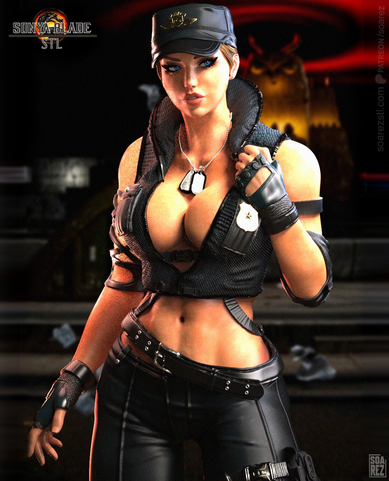 Sonya Bleade (MK) Statue