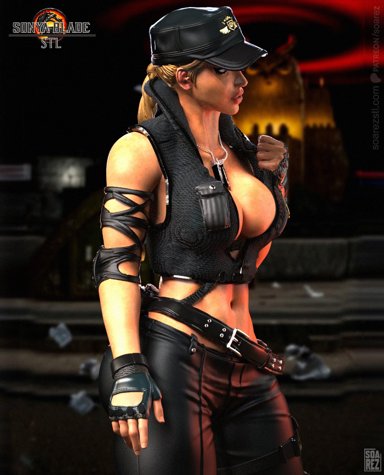 Sonya Bleade (MK) Statue