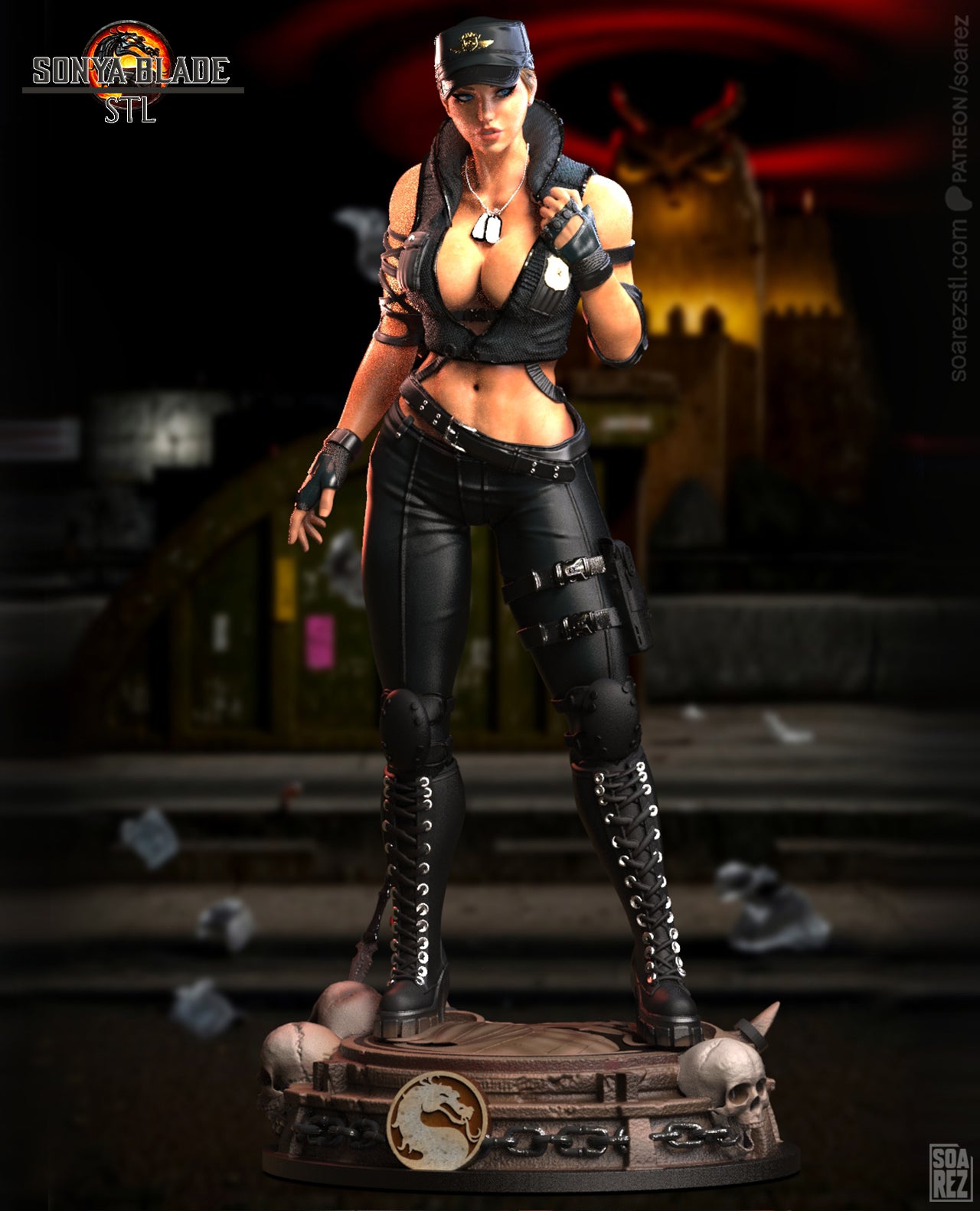 Sonya Bleade (MK) Statue