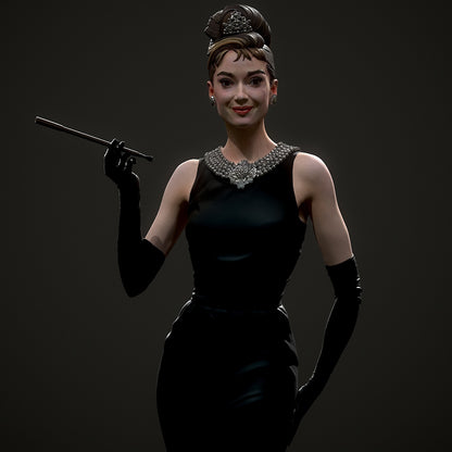 Audrey ( Breakfast At Tiffany's) Statue 3D-Printed Kit