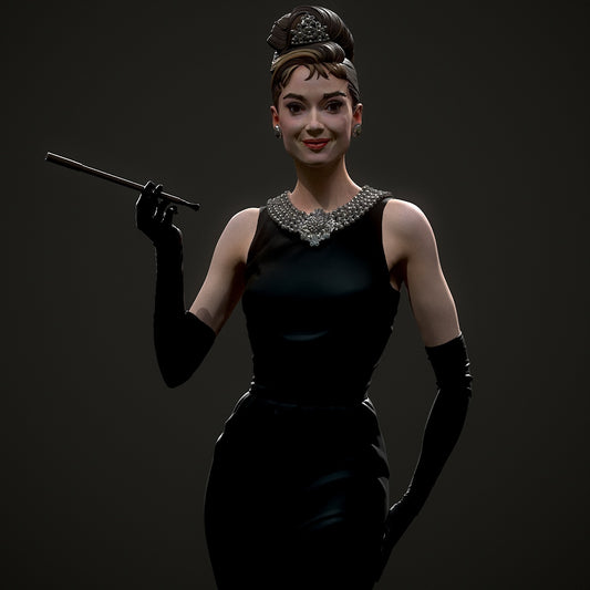 Audrey ( Breakfast At Tiffany's) Statue 3D-Printed Kit