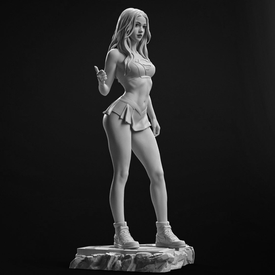 Supergirl Statue 3D-Printed Kit