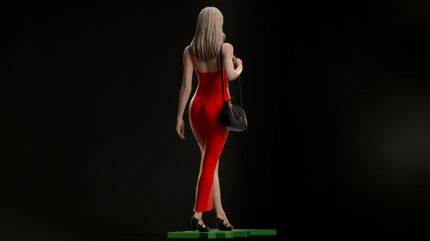 Tina Carlyle (The Mask) Statue 3D-Printed Kit