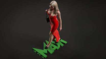 Tina Carlyle (The Mask) Statue 3D-Printed Kit