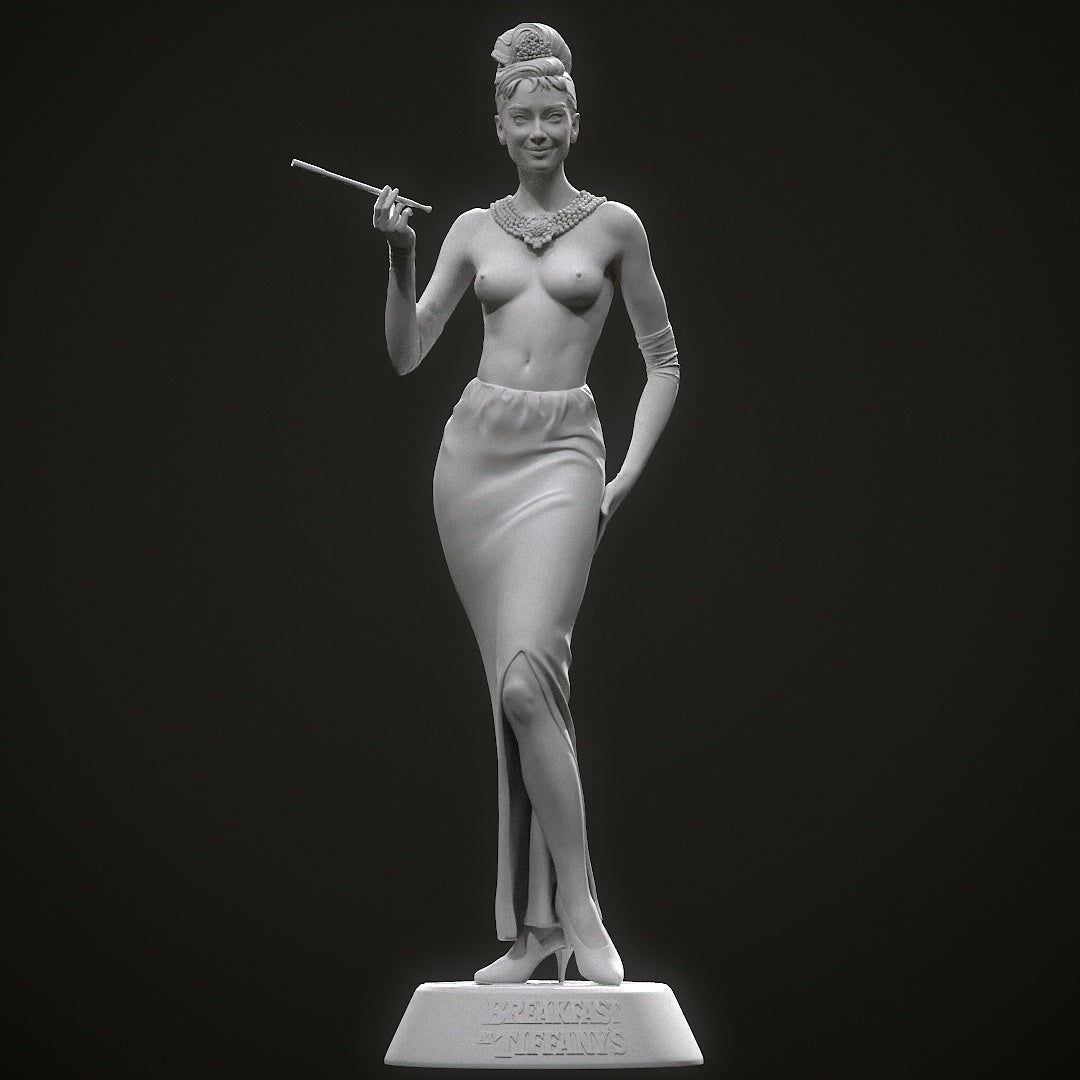 Audrey ( Breakfast At Tiffany's) Statue 3D-Printed Kit