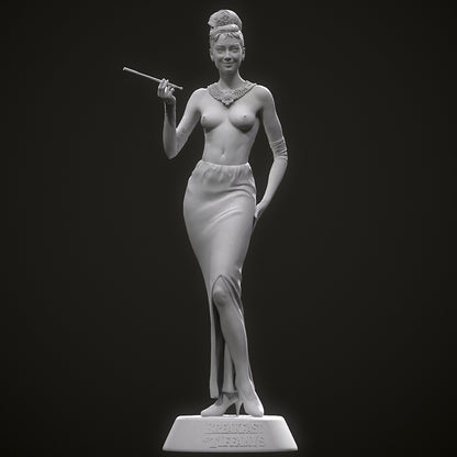 Audrey ( Breakfast At Tiffany's) Statue 3D-Printed Kit