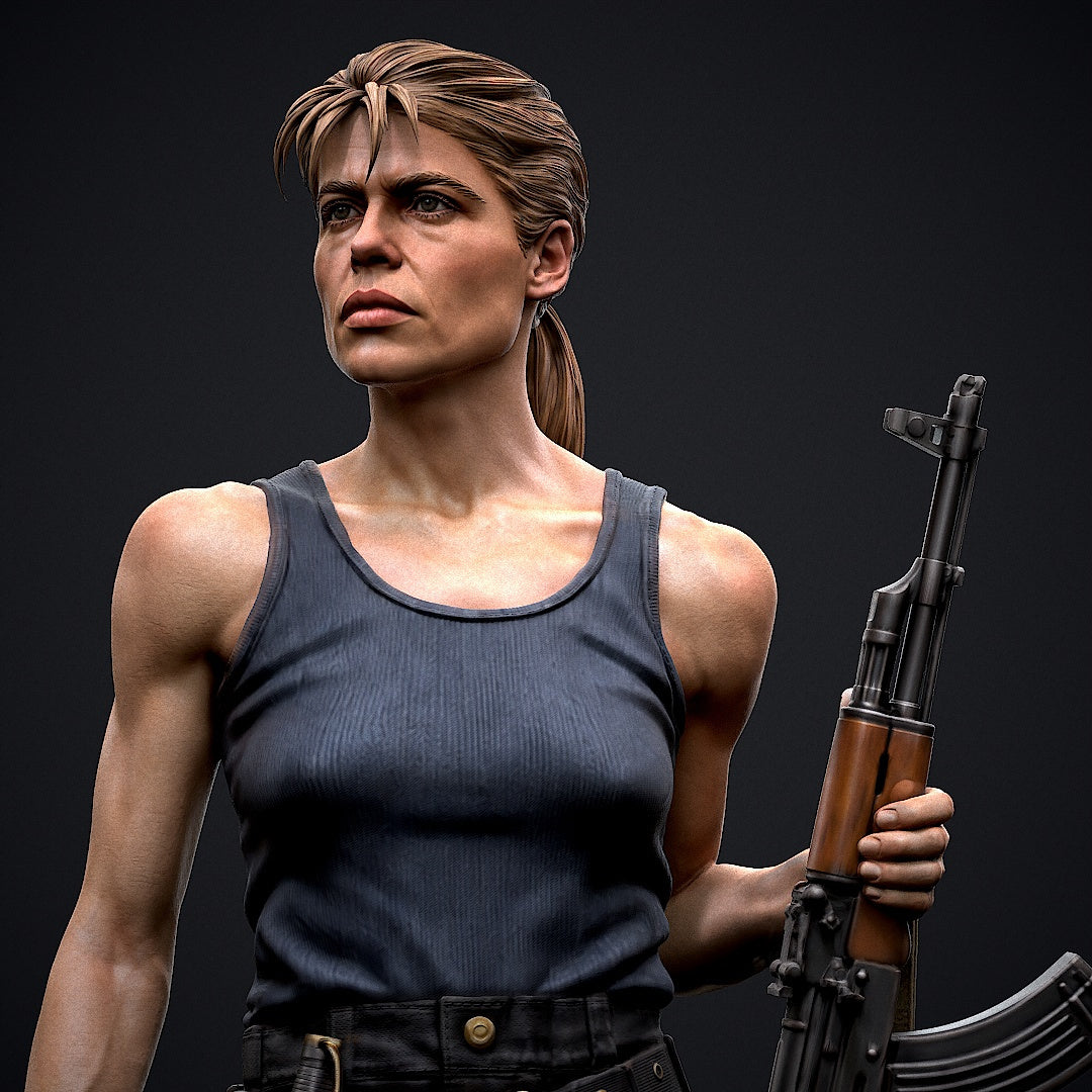 Sarah Connor Statue 3D-Printed Kit