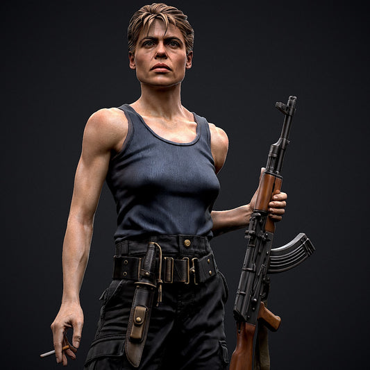 Sarah Connor Statue 3D-Printed Kit