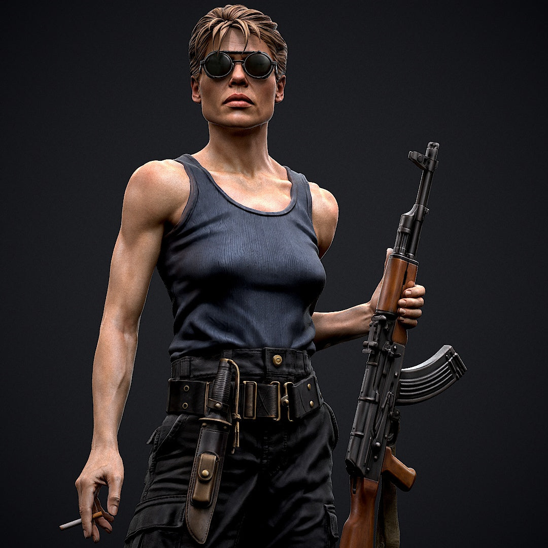 Sarah Connor Statue 3D-Printed Kit