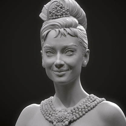 Audrey ( Breakfast At Tiffany's) Statue 3D-Printed Kit