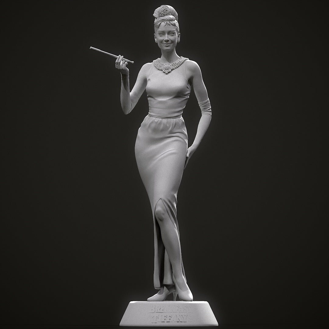 Audrey ( Breakfast At Tiffany's) Statue 3D-Printed Kit