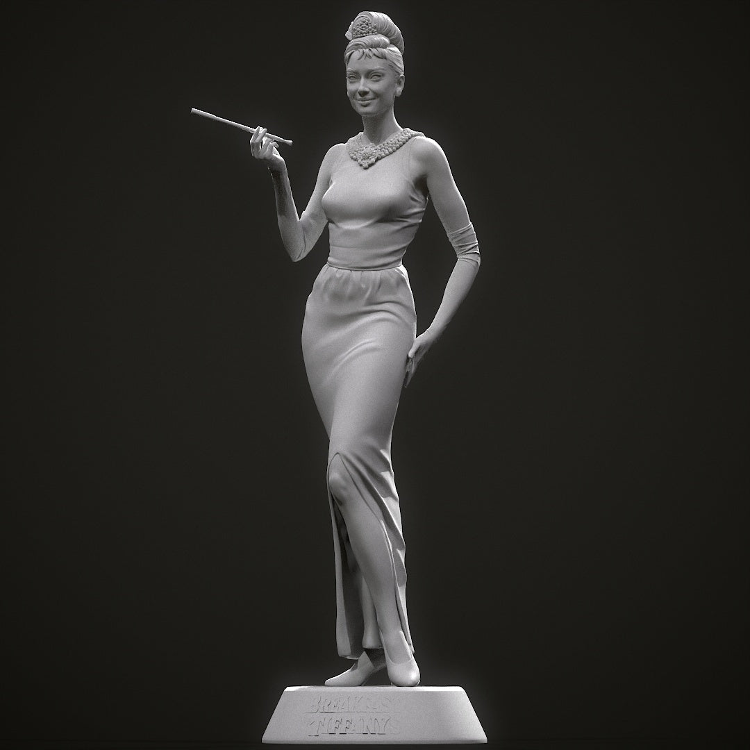 Audrey ( Breakfast At Tiffany's) Statue 3D-Printed Kit