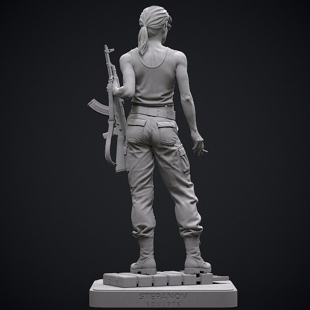Sarah Connor Statue 3D-Printed Kit