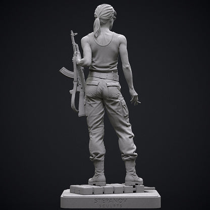 Sarah Connor Statue 3D-Printed Kit
