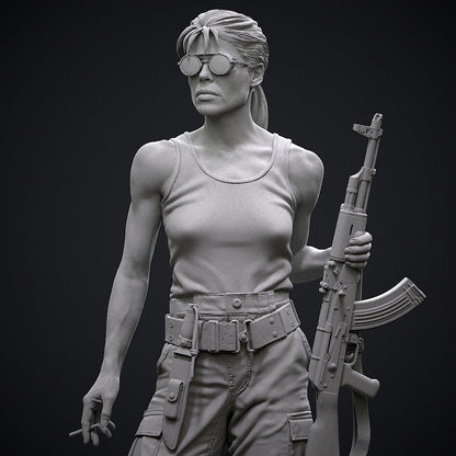 Sarah Connor Statue 3D-Printed Kit
