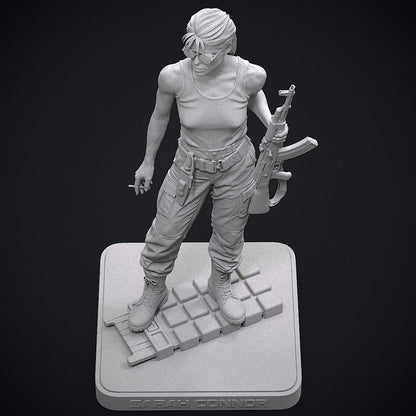 Sarah Connor Statue 3D-Printed Kit