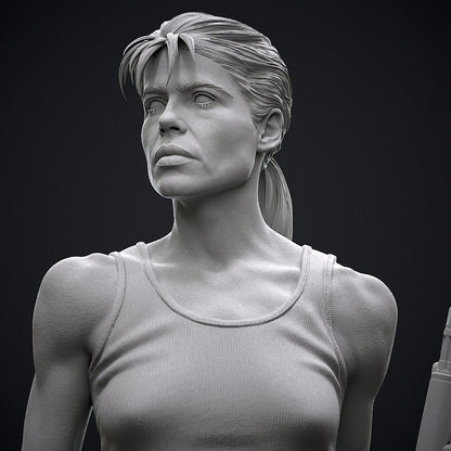 Sarah Connor Statue 3D-Printed Kit