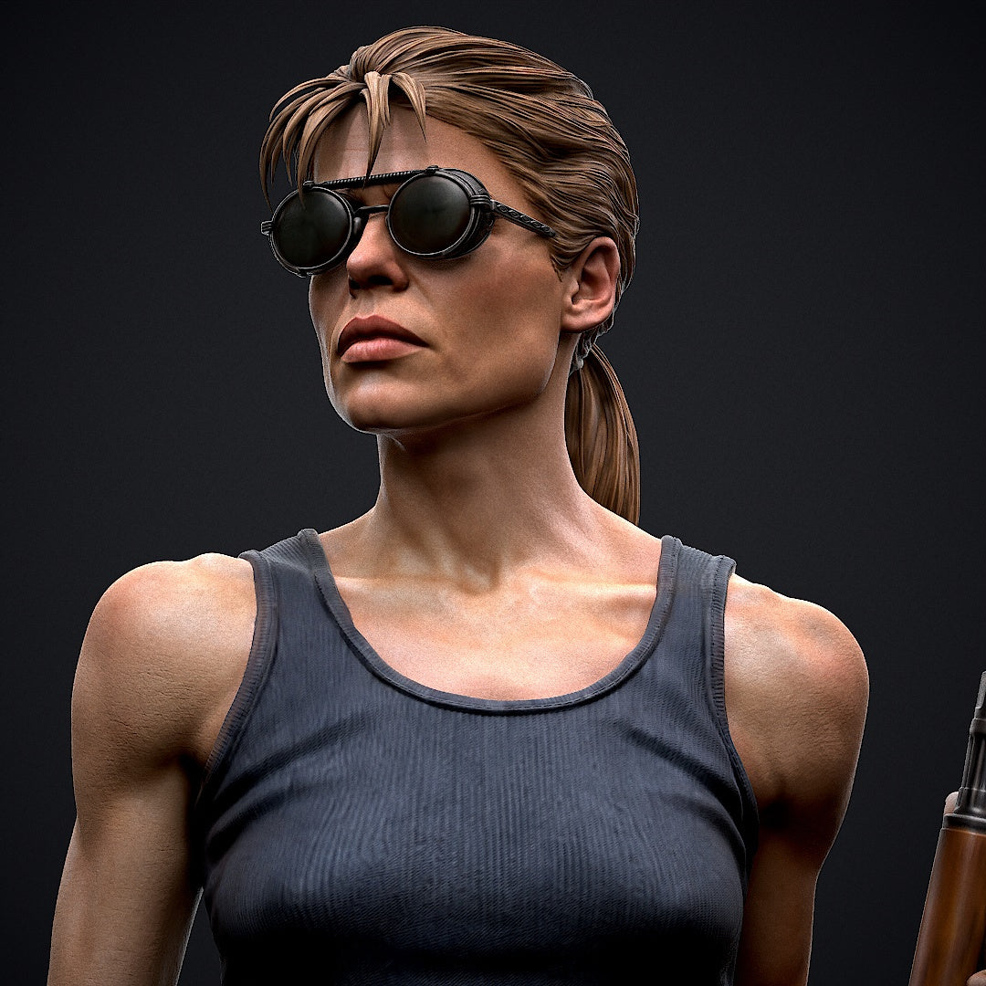 Sarah Connor Statue 3D-Printed Kit