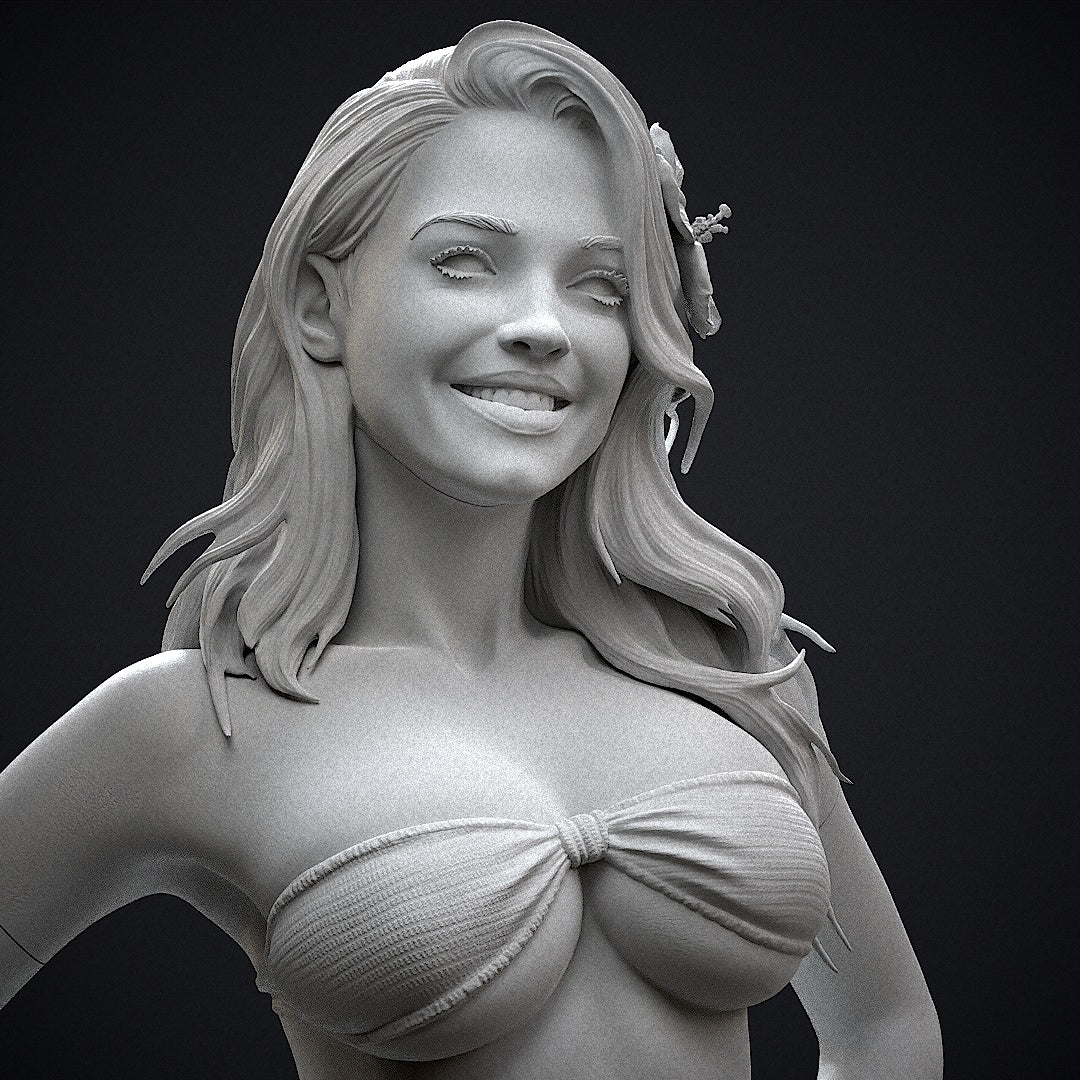 Bikini Girl Statue 3D-Printed Kit