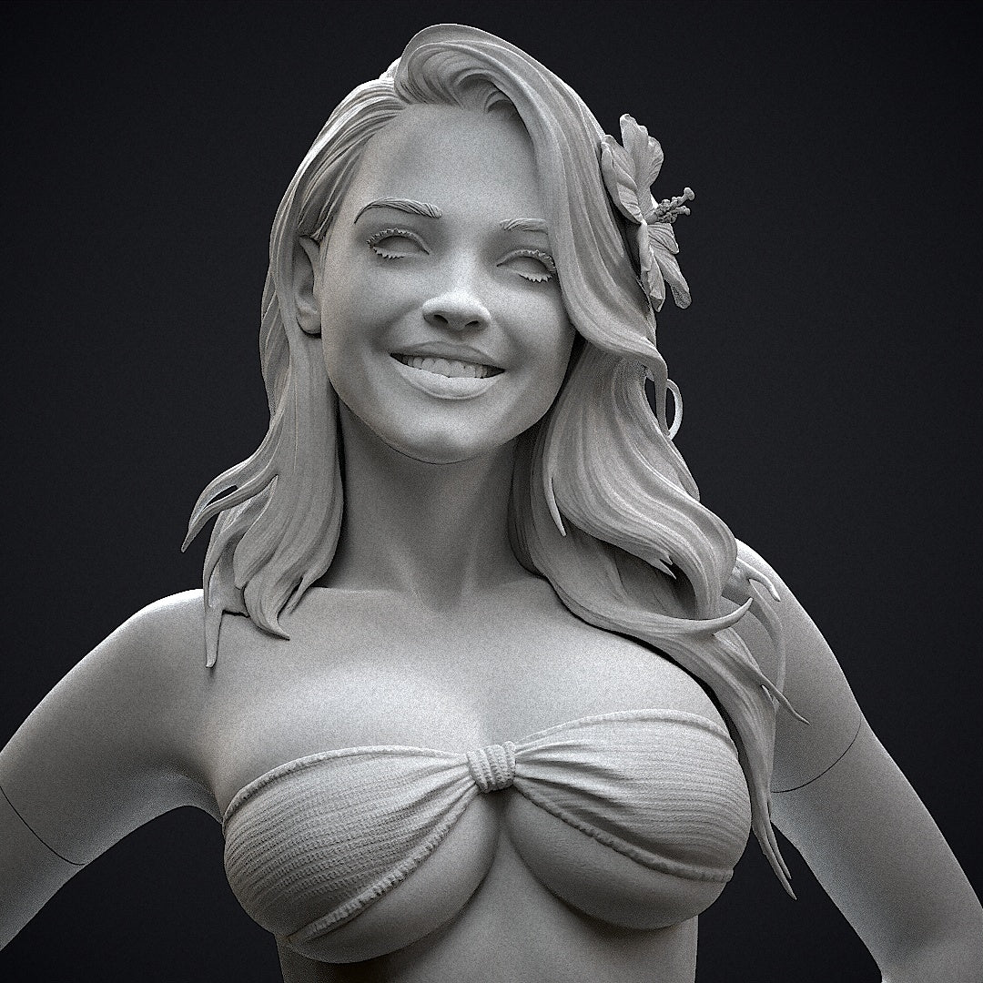 Bikini Girl Statue 3D-Printed Kit