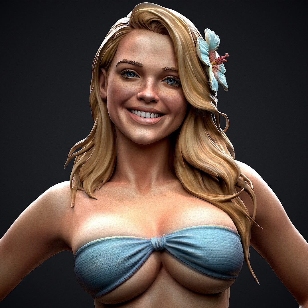 Bikini Girl Statue 3D-Printed Kit