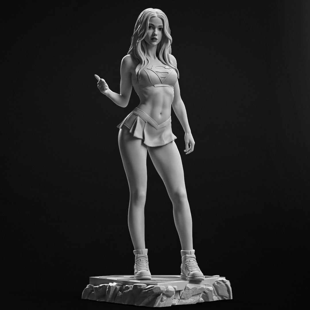 Supergirl Statue 3D-Printed Kit