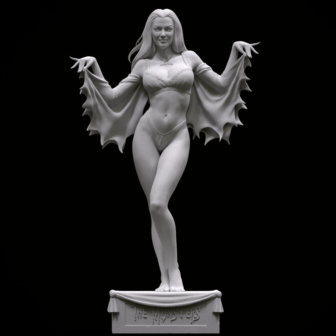 Lili Munster Statue 3D-Printed Kit