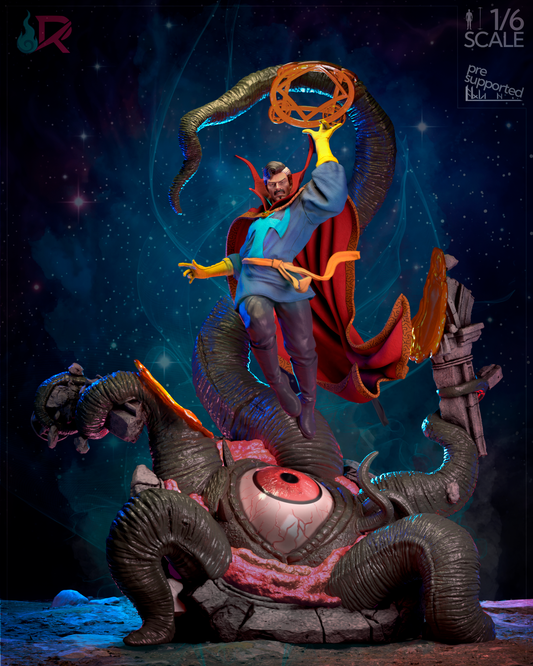Dr. Strange VS Shuma Gorath Statue 3D-Printed Kit