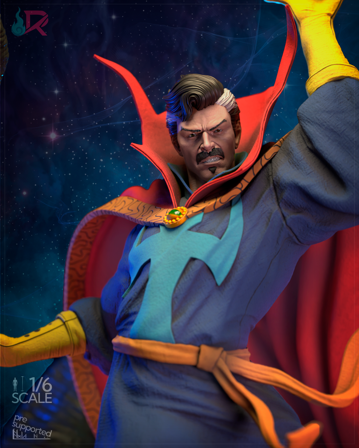 Dr. Strange VS Shuma Gorath Statue 3D-Printed Kit