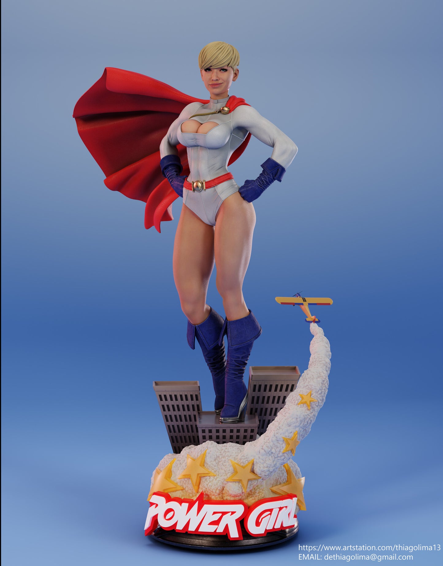 Power Girl Statue