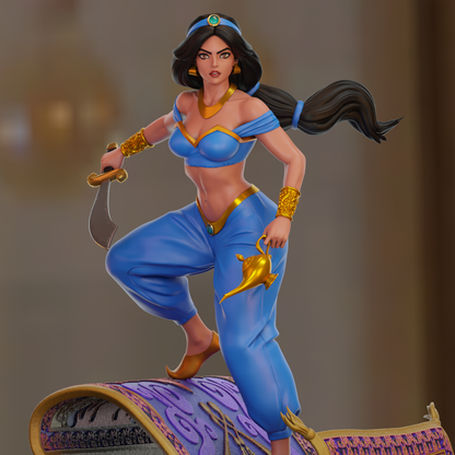 Princess Jasmine Statue 3D-Printed Kit