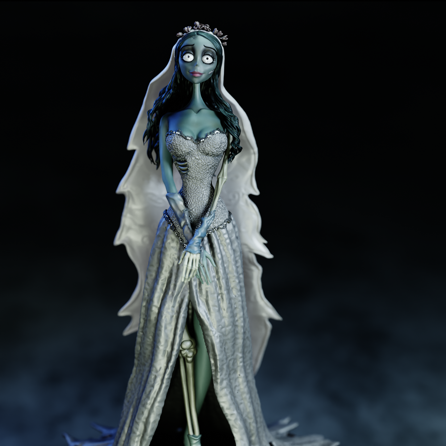 Emily (Corpse Bride) Statue 3D-Printed Kit