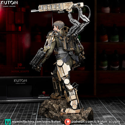 Major William Cage Statue 3D-Printed Kit